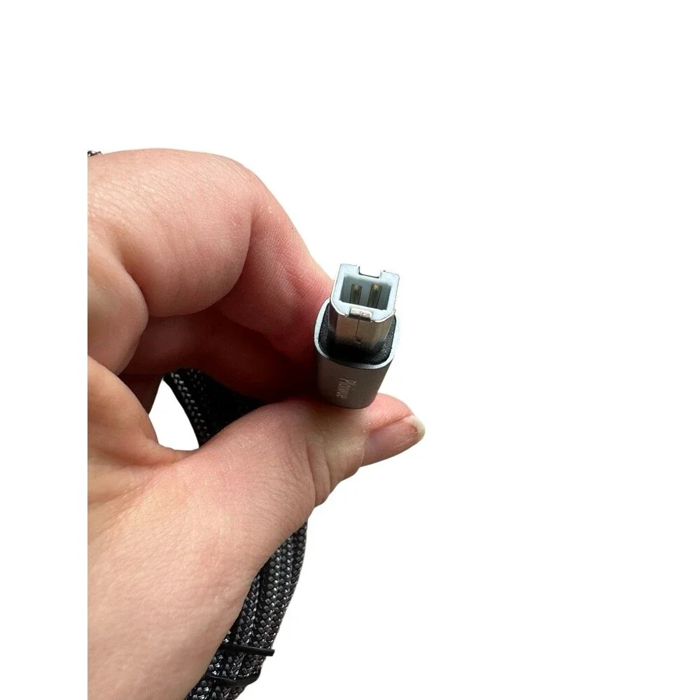 Ploiwue USB B to USB C Printer usb A adapter Midi Cable  Braided Gray 5 meters